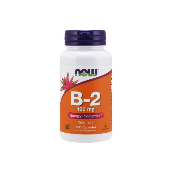 NOW Foods - Vitamin B-2 Riboflavin, 100mg - 100 vcaps