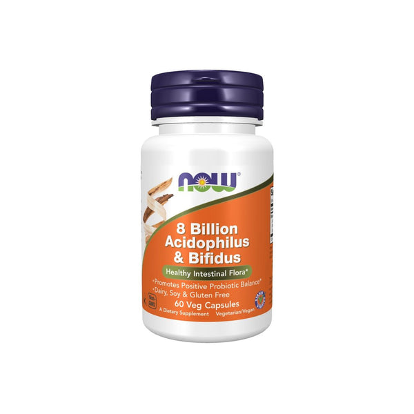 NOW Foods - 8 Billion Acidophilus & Bifidus - 60 vcaps