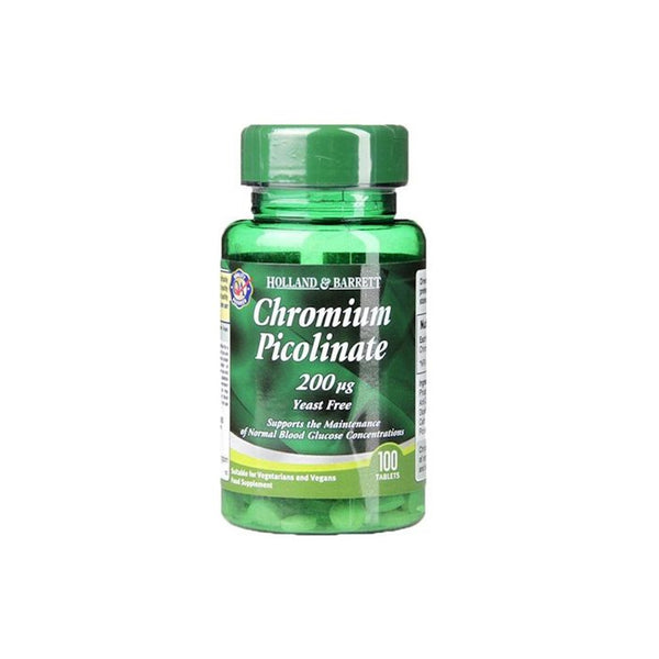 Holland & Barrett - Chromium Picolinate, 200mcg - 100 tablets