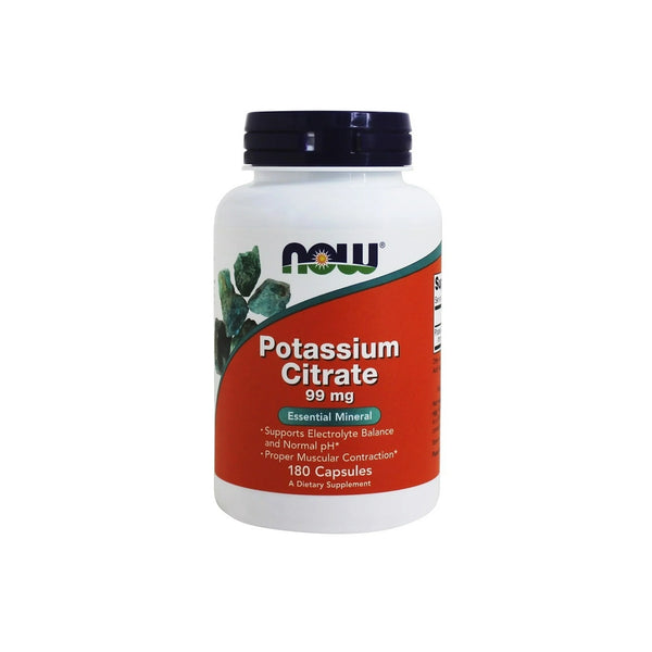 NOW Foods - Potassium Citrate, 99mg - 180 vcaps