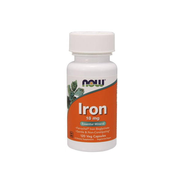 NOW Foods - Iron, 18mg - 120 vcaps