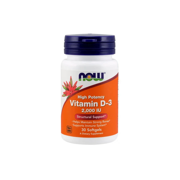 NOW Foods - Vitamin D-3, 2000 IU - 240 softgels
